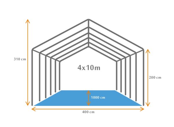 PARTYTENT 4 x 10 METER - Image 2