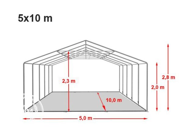 PARTYTENT 5 x 10 METER - Image 2