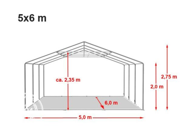 PARTYTENT 5 x 6 METER - Image 2