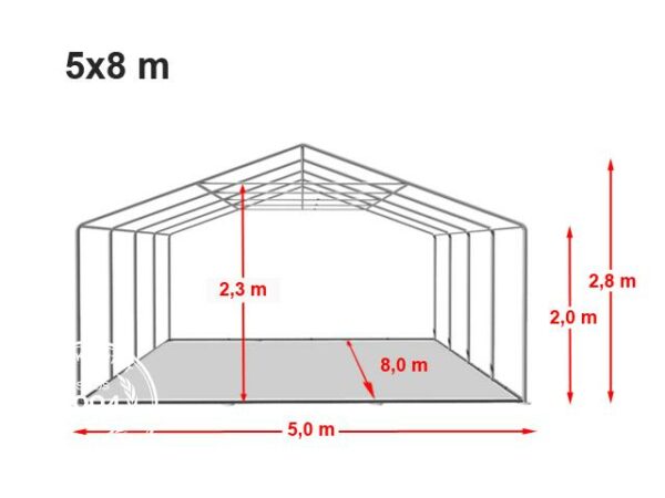 PARTYTENT 5 x 8 METER - Image 2