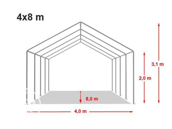 PARTYTENT 4 x 8 METER - Image 2