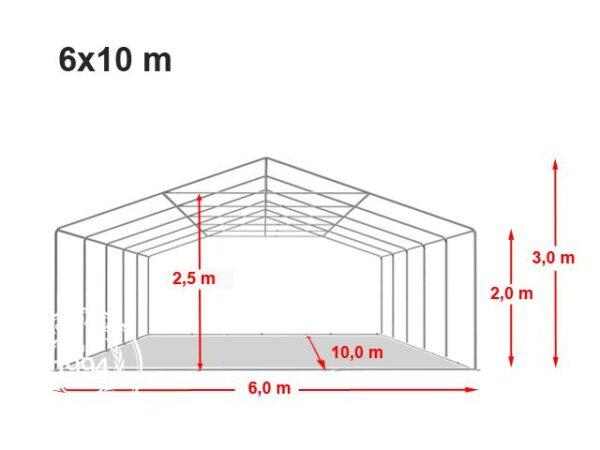 PARTYTENT 6 x 10 METER - Image 2